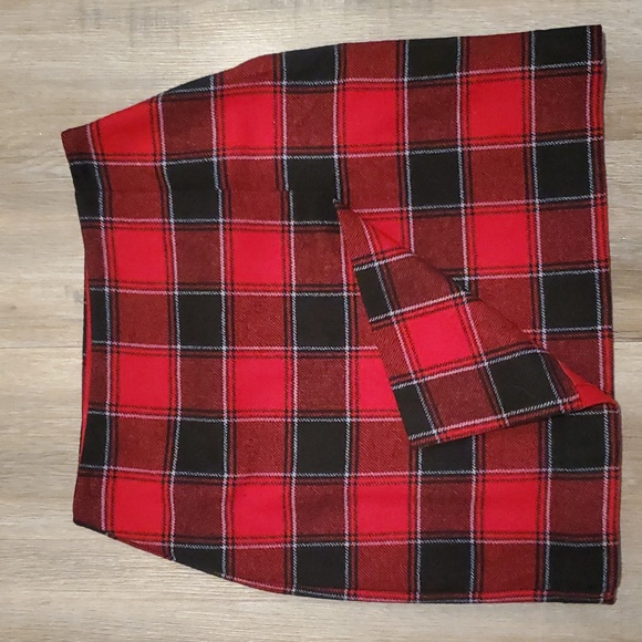 Talbots Wrap Skirt Women Size 4P Red - Picture 2 of 8